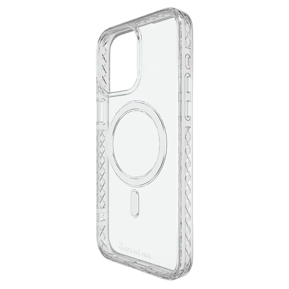 cellhelmet Magnitude Series MagSafe Phone Case for iPhone 15 Pro Max (6.7"), Crystal Clear (C-MAG-i15-6.7PROMAX-CC)
