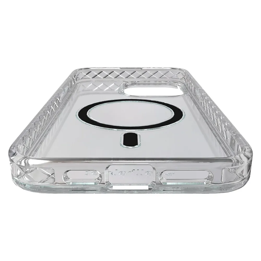 cellhelmet Magnitude Series MagSafe Phone Case for iPhone 15 Pro Max (6.7"), Crystal Clear (C-MAG-i15-6.7PROMAX-CC)