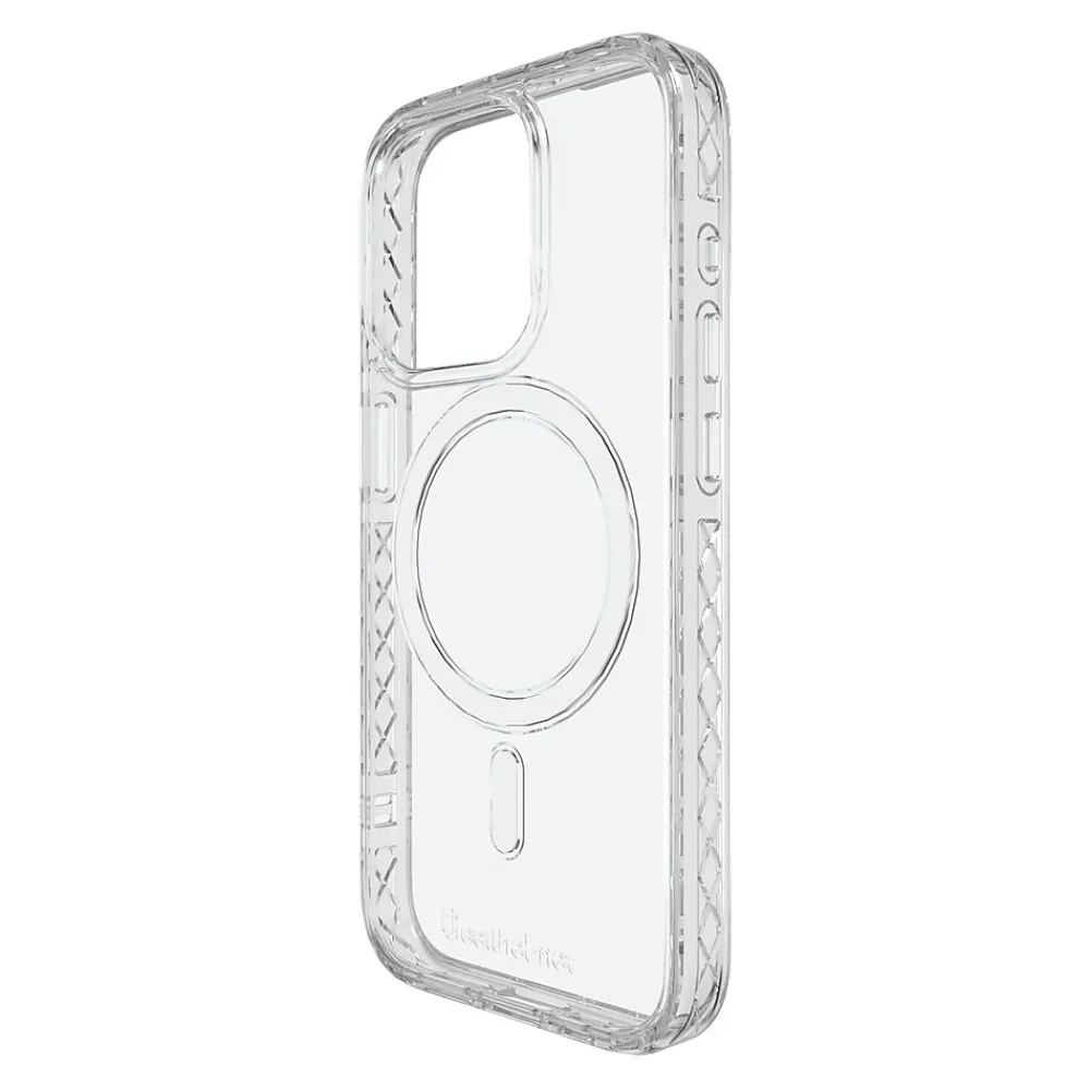 cellhelmet Magnitude Series MagSafe Phone Case for iPhone 15 Pro (6.1"), Crystal Clear (C-MAG-i15-6.1PRO-CC)