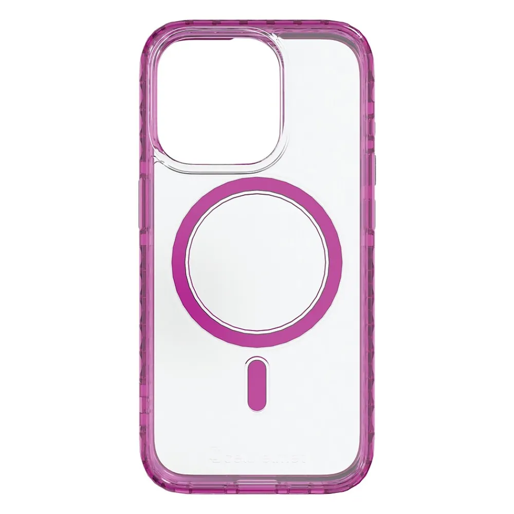 cellhelmet Magnitude Series MagSafe Phone Case for iPhone 15 Pro (6.1"), Vivid Magenta (C-MAG-i15-6.1PRO-MAG)