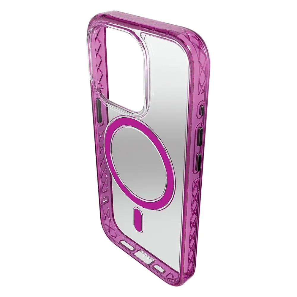 cellhelmet Magnitude Series MagSafe Phone Case for iPhone 15 Pro (6.1"), Vivid Magenta (C-MAG-i15-6.1PRO-MAG)