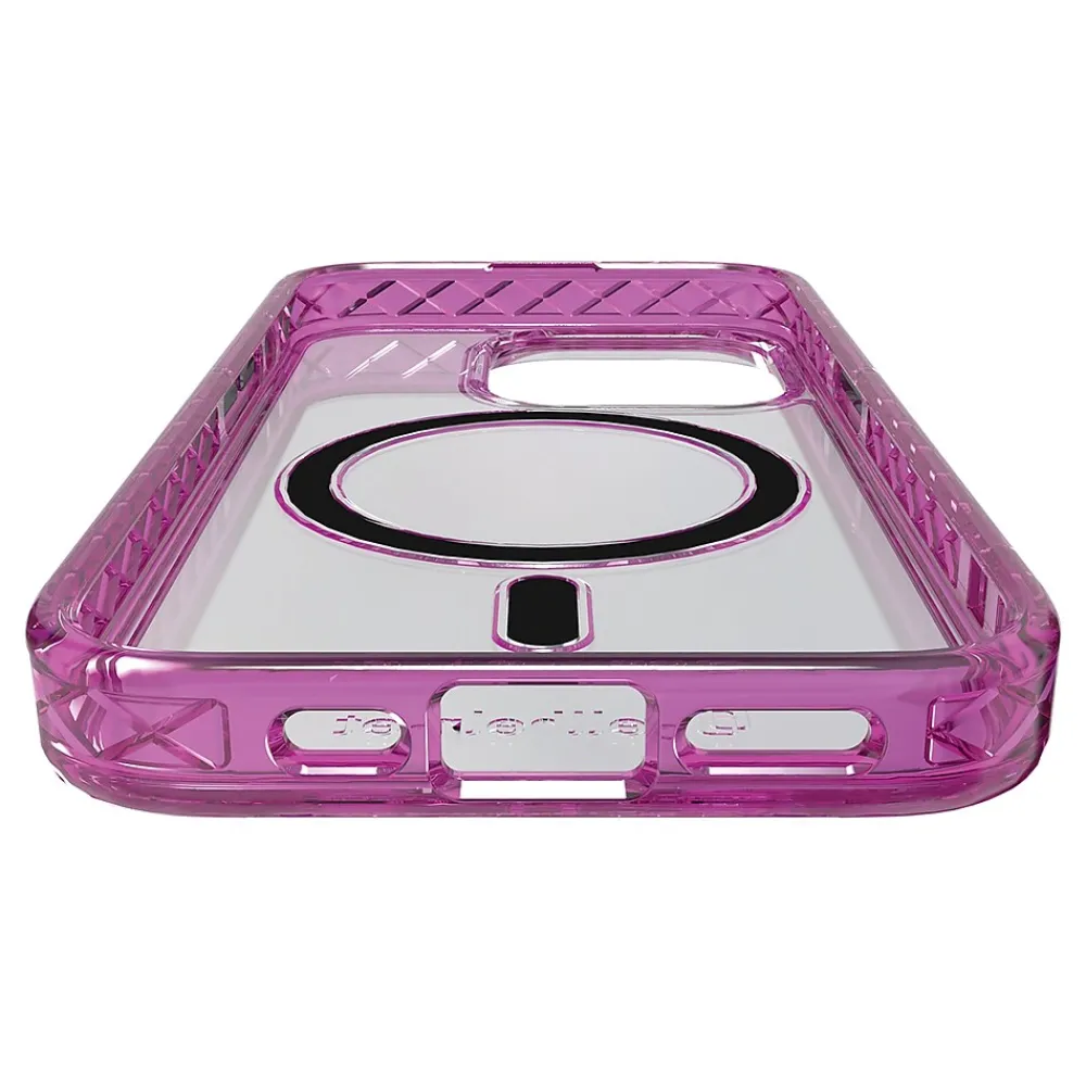 cellhelmet Magnitude Series MagSafe Phone Case for iPhone 15 Pro (6.1"), Vivid Magenta (C-MAG-i15-6.1PRO-MAG)