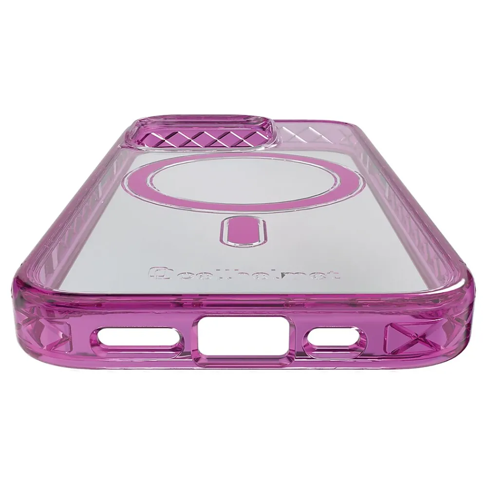 cellhelmet Magnitude Series MagSafe Phone Case for iPhone 15 Pro (6.1"), Vivid Magenta (C-MAG-i15-6.1PRO-MAG)