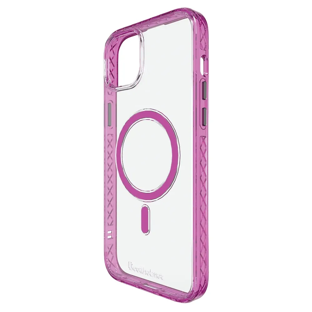 cellhelmet Magnitude Series MagSafe Phone Case for iPhone 15 Plus (6.7"), Vivid Magenta (C-MAG-i15-6.7PLUS-MAG)