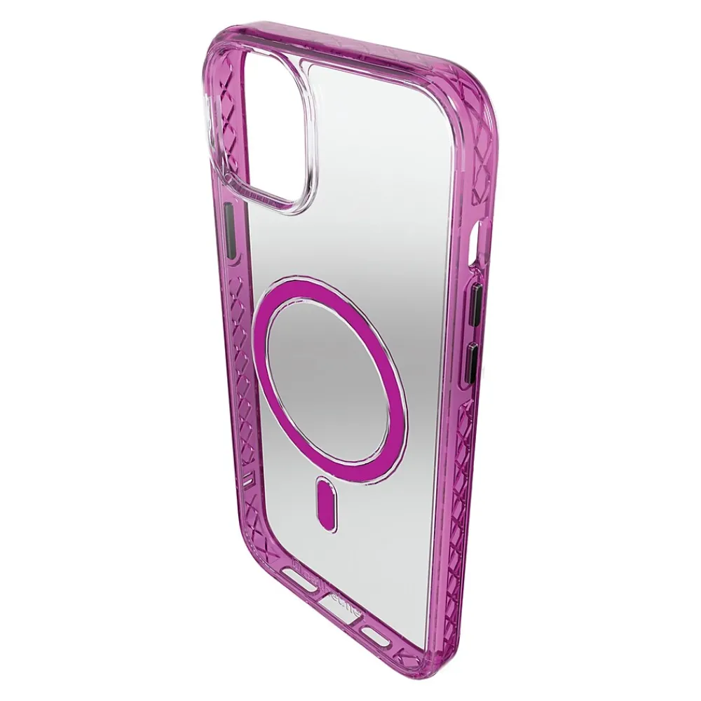 cellhelmet Magnitude Series MagSafe Phone Case for iPhone 15 Plus (6.7"), Vivid Magenta (C-MAG-i15-6.7PLUS-MAG)