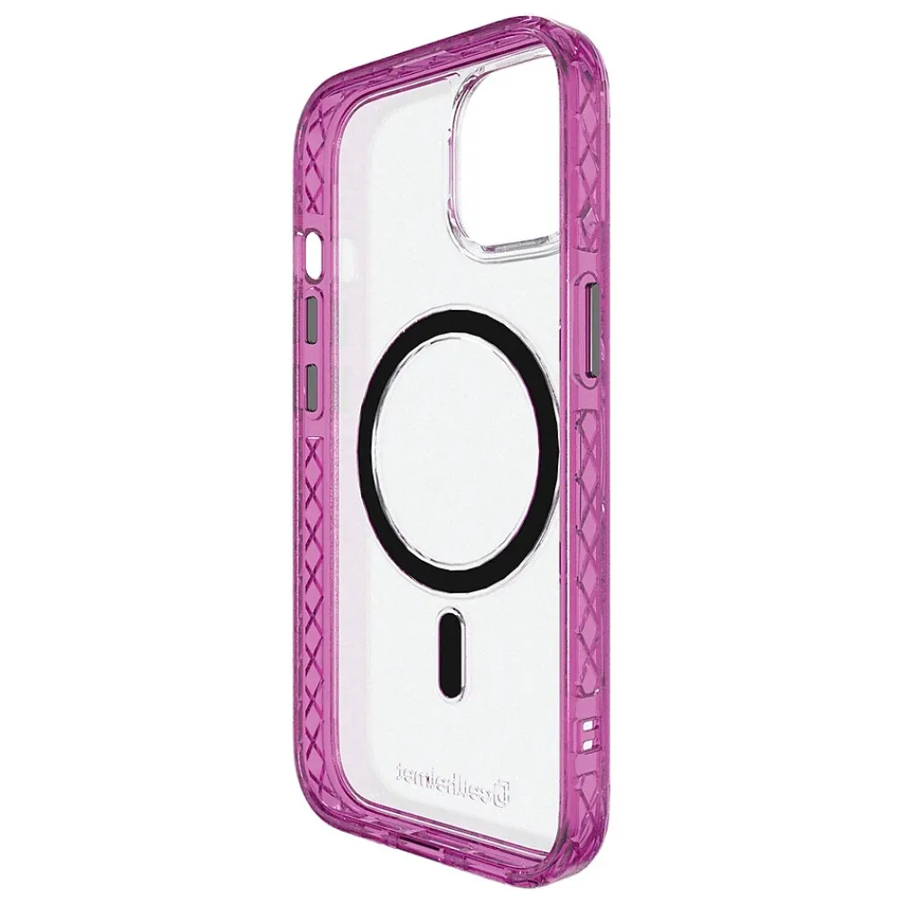 cellhelmet Magnitude Series MagSafe Phone Case for iPhone 15 (6.1"), Vivid Magenta (C-MAG-i15-6.1-MAG)
