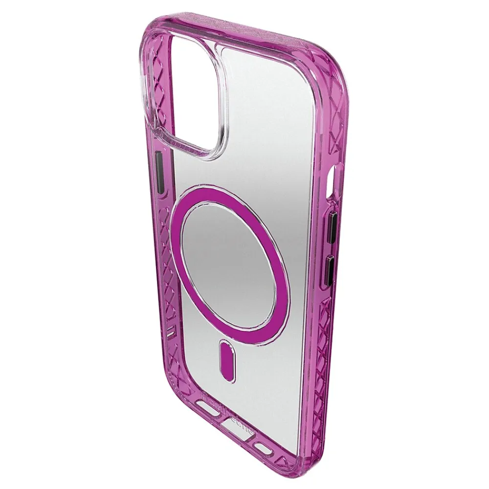 cellhelmet Magnitude Series MagSafe Phone Case for iPhone 15 (6.1"), Vivid Magenta (C-MAG-i15-6.1-MAG)