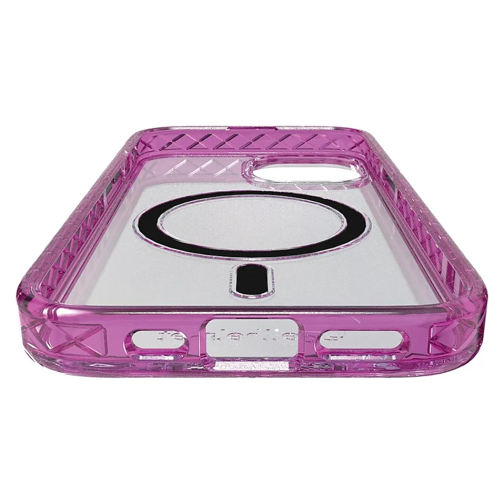 cellhelmet Magnitude Series MagSafe Phone Case for iPhone 15 (6.1"), Vivid Magenta (C-MAG-i15-6.1-MAG)