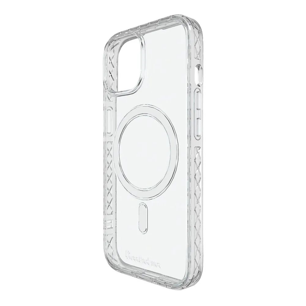 cellhelmet Magnitude Series MagSafe Phone Case for iPhone 15 (6.1"), Crystal Clear (C-MAG-i15-6.1-CC)