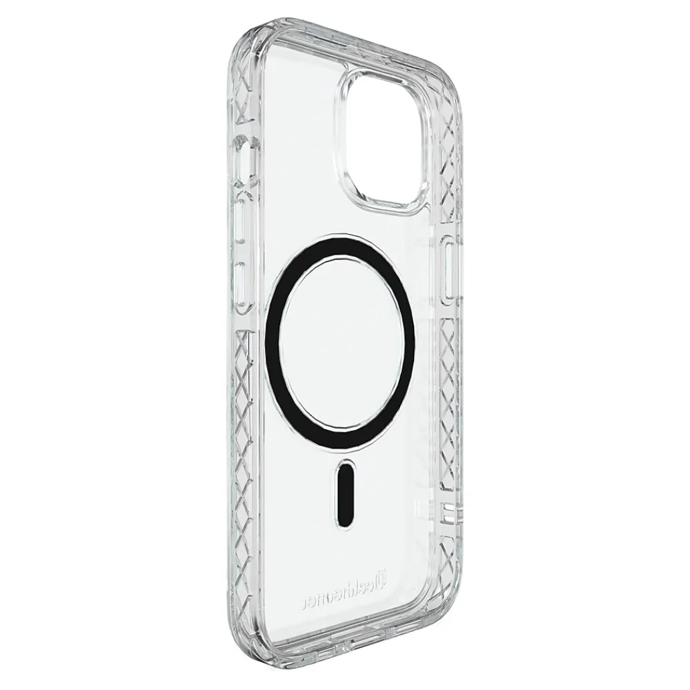 cellhelmet Magnitude Series MagSafe Phone Case for iPhone 15 (6.1"), Crystal Clear (C-MAG-i15-6.1-CC)