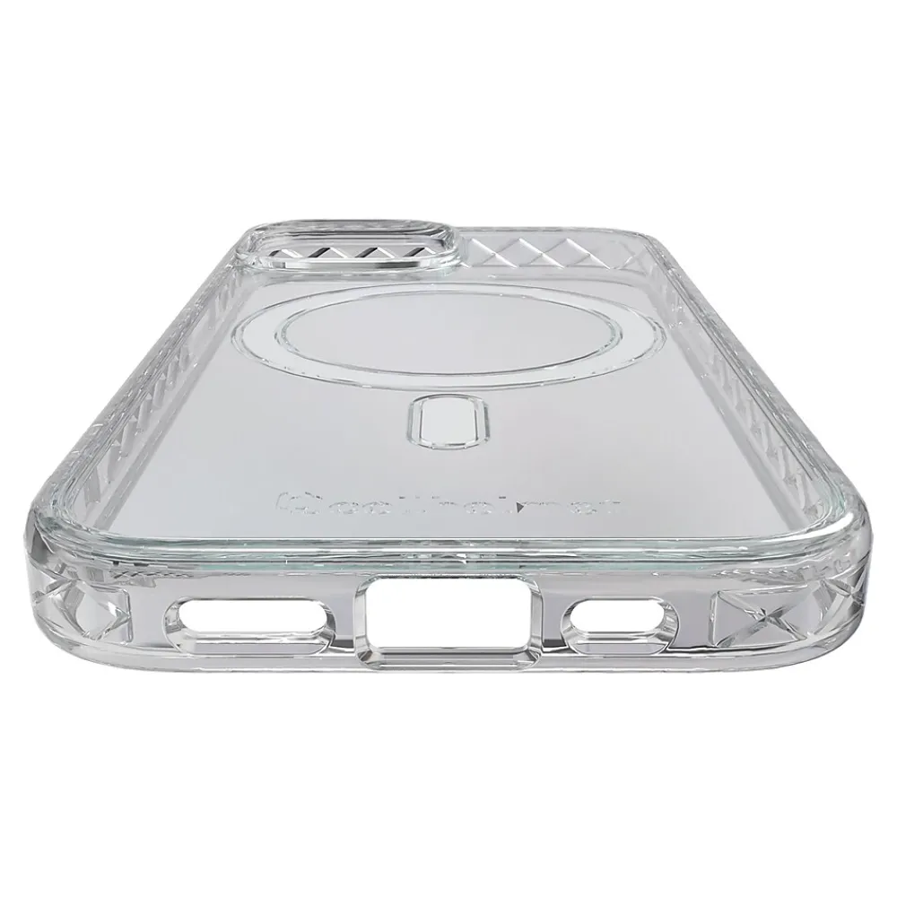 cellhelmet Magnitude Series MagSafe Phone Case for iPhone 15 (6.1"), Crystal Clear (C-MAG-i15-6.1-CC)