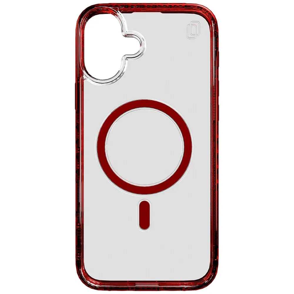 cellhelmet Magnitude Series MagSafe Phone Case for iPhone 16 Plus, Shock Absorbing, Lava Red (CM-105-LR)