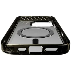 cellhelmet Magnitude Series MagSafe Phone Case for iPhone 16 Pro, Shock Absorbing, Onyx Black (CM-106-BLK)