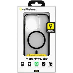 cellhelmet Magnitude Series MagSafe Phone Case for iPhone 16 Pro, Shock Absorbing, Onyx Black (CM-106-BLK)