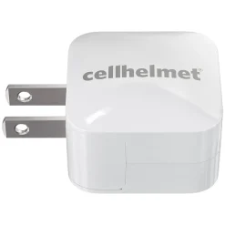 cellhelmet Single-USB Wall Charger with USB-C to USB-A Round Cable, 3 ft., 2.4-Amp, White (WALL-2.4+R-C-A-W)