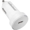Single-USB-C Power Delivery Car Charger, 25-Watt, White (CAR-PD-25W-W)<cellhelmet Outlet