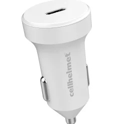 20-Watt Single-USB Power Delivery Car Charger with USB-C to Lightning Round Cable, 3 Feet(CAR-PD-20W+R-LIGHT)<cellhelmet Hot