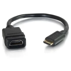 C2G Cables to Go C2G 41356 8" HDMI Mini Adapter Converter Dongle, Black