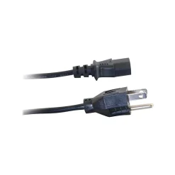 C2G Cables to Go C2G 6' NEMA 5-15P to IEC320C13 Male/Female Universal Power Cord, Black (03130)