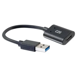 C2G Cables to Go C2G 0.5' USB A Cable, Black (54428)