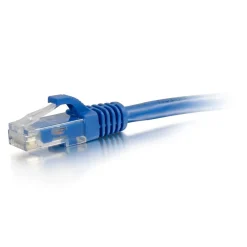 C2G Cables to Go 5' CAT-6 UTP Ethernet Patch Cable, 24 AWG, Blue, 50/Pack (31372)
