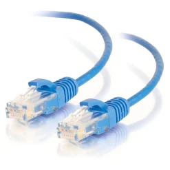 C2G Cables to Go C2G 5ft Cat6 Snagless Unshielded (UTP) Slim Network Patch Cable, Blue