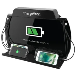 USB Charging Station for Most Smartphones, Black (CT-300061)<ChargeTech Best