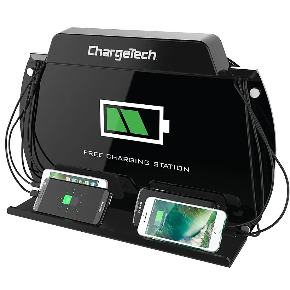 USB Charging Station for Most Smartphones, Black (CT-300061)<ChargeTech Best