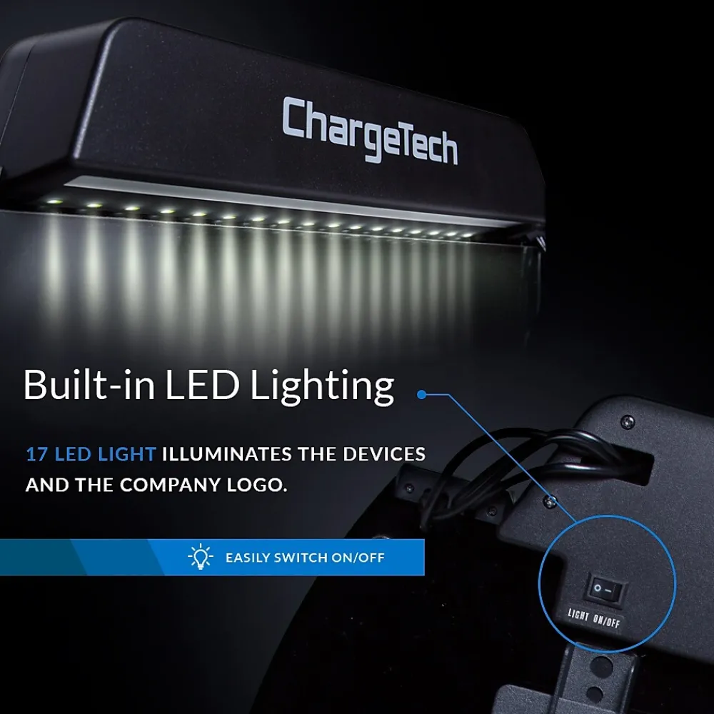 USB Charging Station for Most Smartphones, Black (CT-300061)<ChargeTech Best