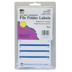 Labels|CLN Charles Leonard File Folder Labels, Blue, 6 packs of 248 (CHL45215)
