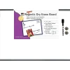 Dry Erase*CLI Charles Leonard Magnetic Dry Erase Whiteboard, Gray Tin Frame, 17" x 23" (CHL35375)