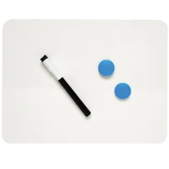 Dry Erase*CLI Charles Leonard 2-Sided Magnetic Plastic Mobile Dry-Erase Whiteboard, 9" x 12", 3/Pack (CHL35130-3)