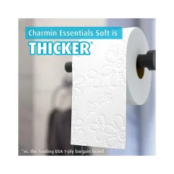Essentials Soft Mega Toilet Paper, 2-Ply, White, 330 Sheets/Roll, 9 Rolls/Pack, 4 Packs/Carton (04536)<Charmin Sale