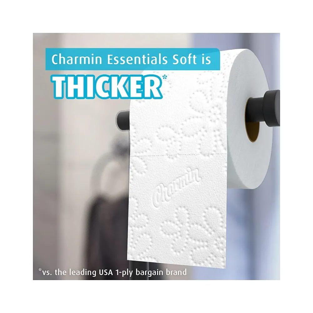 Essentials Soft Mega Toilet Paper, 2-Ply, White, 330 Sheets/Roll, 9 Rolls/Pack, 4 Packs/Carton (04536)<Charmin Sale