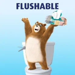 Flushable Wipes, White, 40 Sheets/Pack, Pack of 4 (79619)<Charmin Best