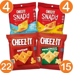 Cheez-It Crackers Variety Box, 1.5 oz., 45 Packs/Box (700-00122)