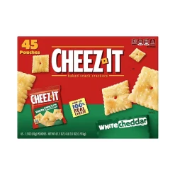 Cheez-It White cheddar Crackers, 1.5 oz., 45 Packs/Box (KEE10893)
