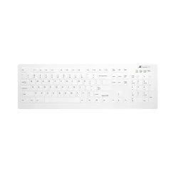 Hot Cherry AK-C8112 Medical Wireless Ergonomic Keyboard, White (AK-C8112F-FUS-W/US)