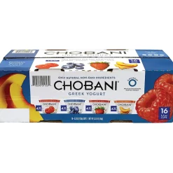 Chobani Greek Yogurt Variety Pack, 5.3 oz., 16/Pack (01153)