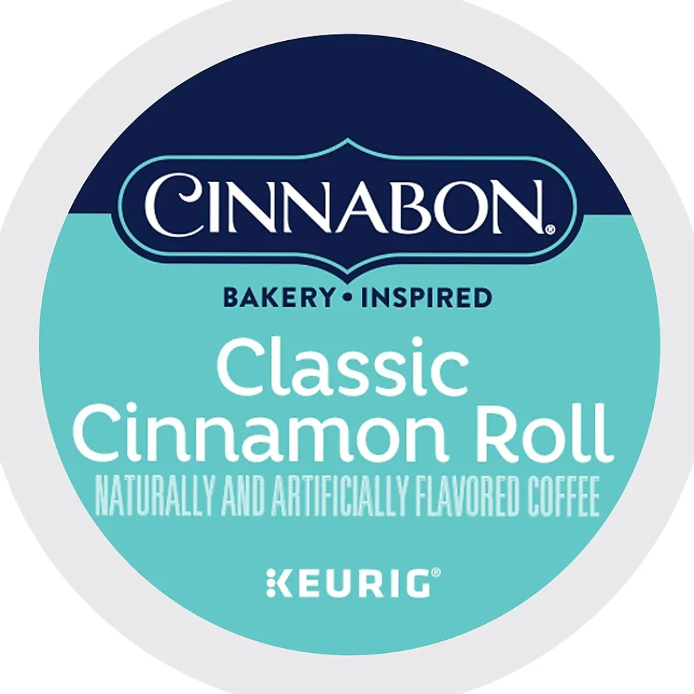 Cinnabon ® Classic Cinnamon Roll Coffee, Keurig® K-Cup® Pods, Light Roast, 48/Box (373156)