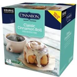 Cinnabon ® Classic Cinnamon Roll Coffee, Keurig® K-Cup® Pods, Light Roast, 48/Box (373156)