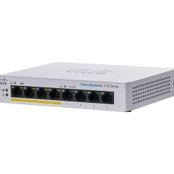 Cisco 110 8-Port Gigabit Ethernet Managed Switch, Silver (CBS1108PPDNA)