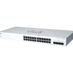 Hot Cisco 220 24-Port Gigabit Ethernet Managed Switch, Silver (CBS22024T4XNA)