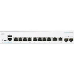Sale Cisco 350 10-Port Gigabit Ethernet Managed Switch, Silver (CBS3508P2GNA)