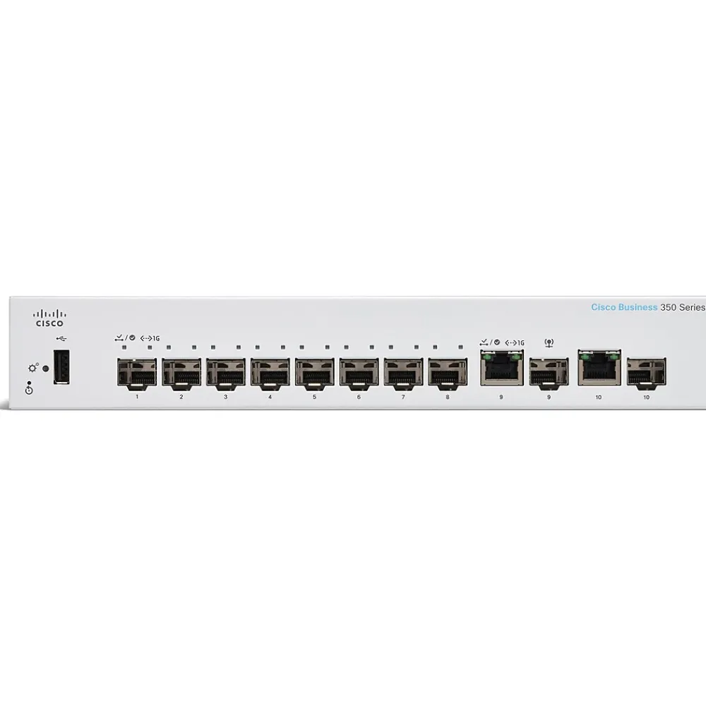 Sale Cisco 350 8-Port Gigabit Ethernet Managed Switch, Silver (CBS3508SE2GNA)