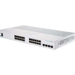 Cisco Business 350 Series 28-Port Gigabit Ethernet Managed Switch, White (CBS350-24P-4X-NA)