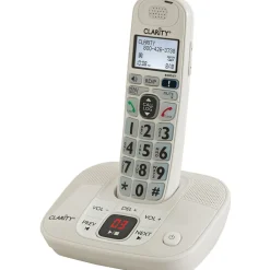 Clarity CLAR53712 Single Line Cordless Amplified Phone, White