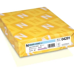 Resume Paper*Neenah Paper CLASSIC CREST® Paper, 8 1/2" x 11", 70 lb., Smooth Finish, Natural White, 500/Ream