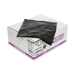 0.4-Gallon Contractor Bag, 0.9 Mic, Black, 1000 Bags/Box (MB-Liner)<CleanRiver New