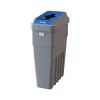 LeanStream Plastic Single-Stream Recycling Station, 23 Gallon, Gray (LS1-005)<CleanRiver Online
